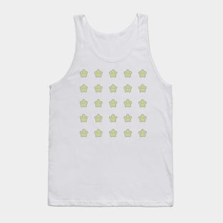 Green Star with eyelashes Tank Top